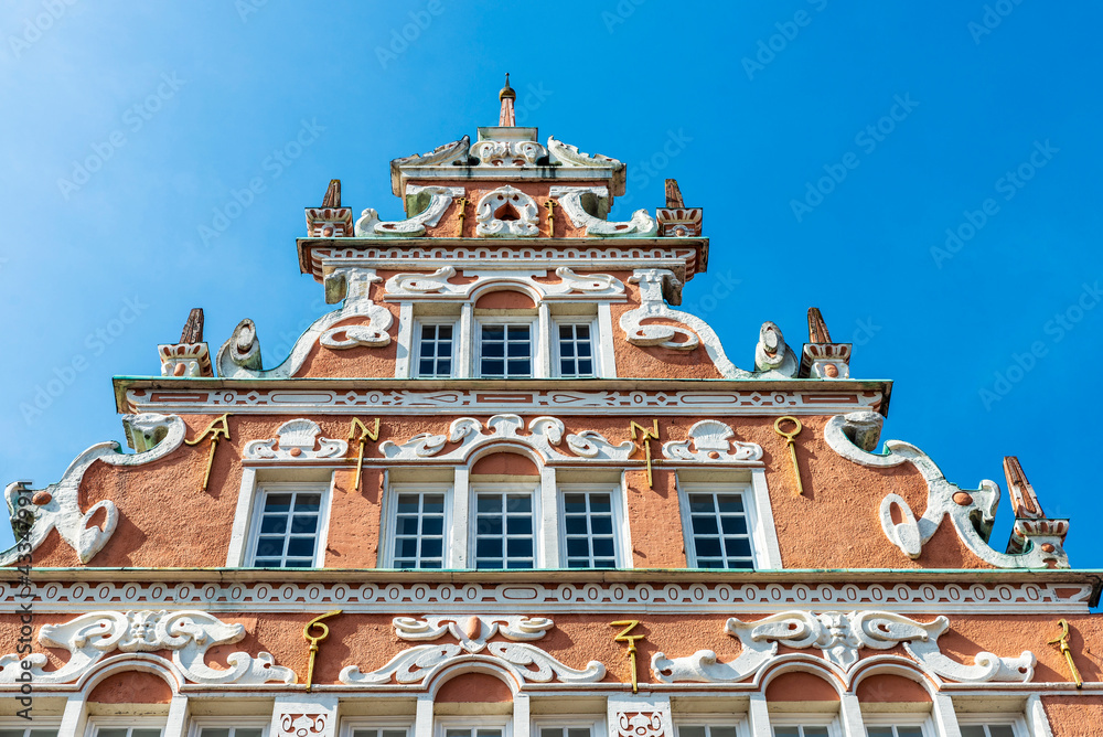 Old classic building in Hansestadt Stade, Lower Saxony, Germany