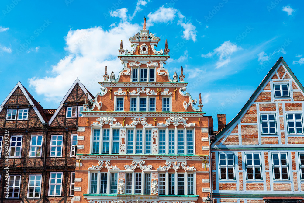 Old classic building in Hansestadt Stade, Lower Saxony, Germany