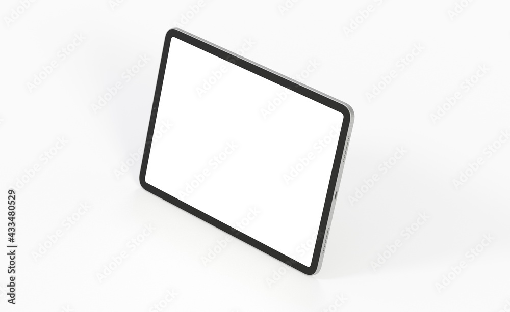 Tablet 3d computer with blank screen illustration Tablet 3d computer with blank screen illustration