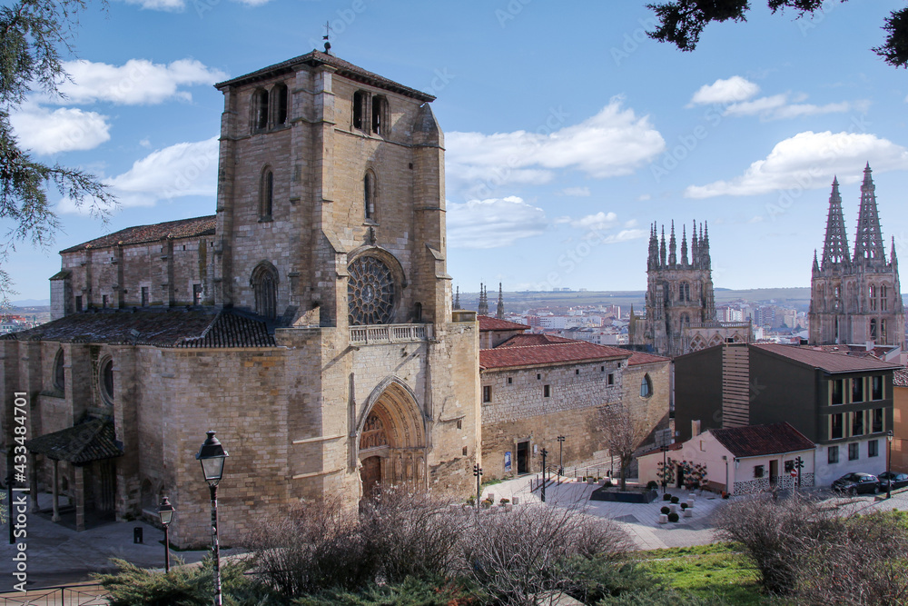 close up view of Cathedral Of Burgos, Castilla Y Leon, Spain