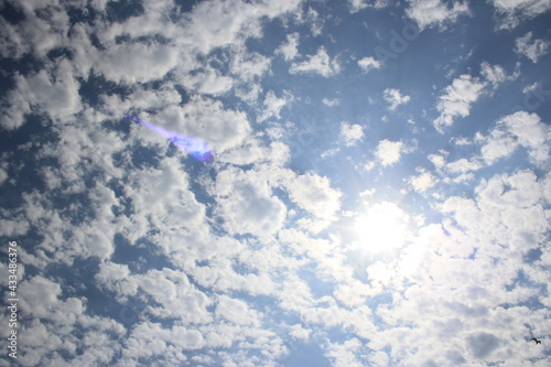 blue sky with clouds
