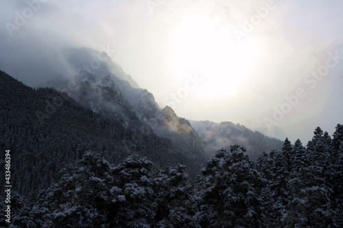 sunrise in the mountains