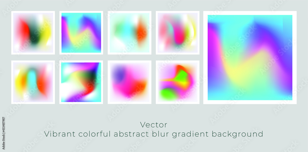 Vibrant colorful abstract blur gradient background - aurora background