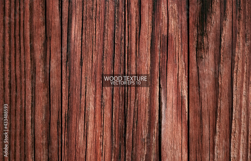 Texture of old wood tinted in brown, EPS 10 vector. 