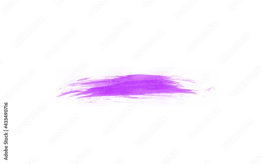 Beautiful purple stroke isolated brush for painting