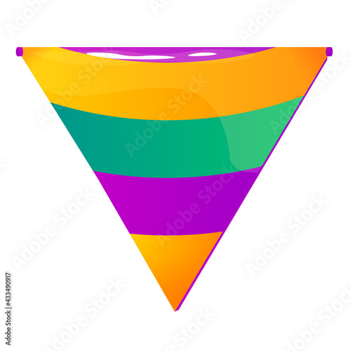 Free Download Isolated flag colors mardi grass venice festival icon- Vector - GFXLoad