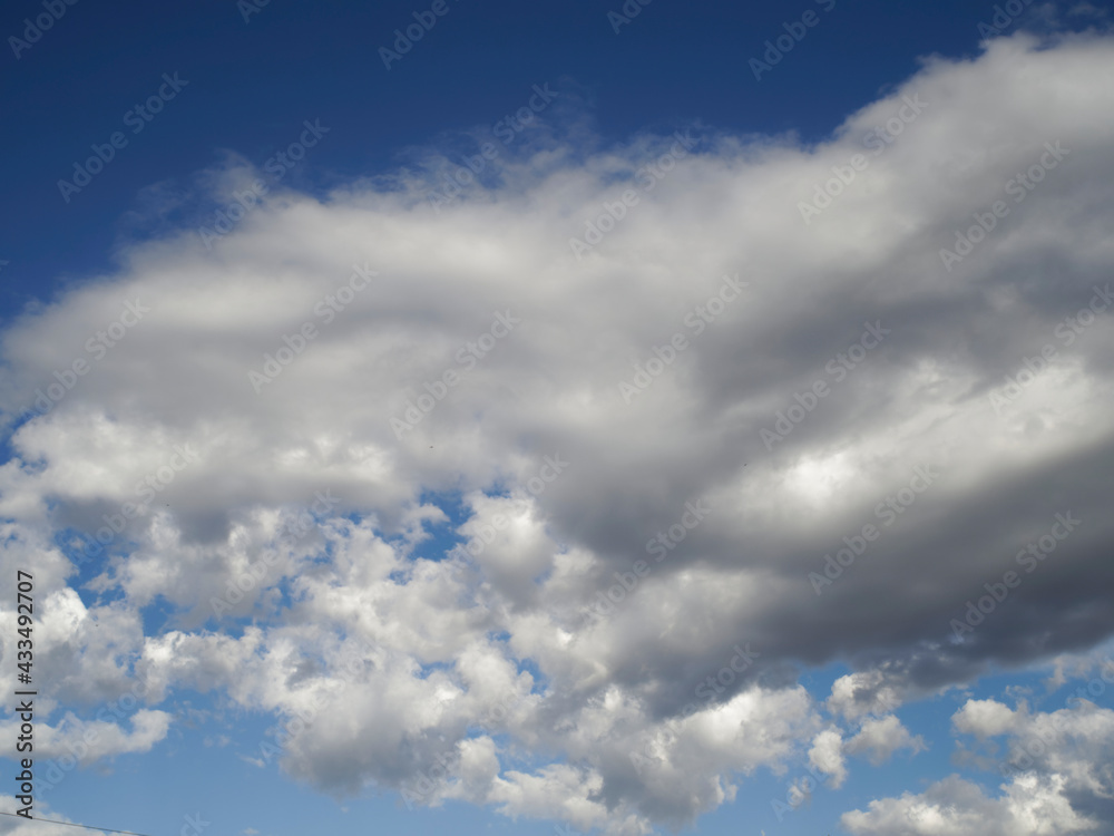 Sky with clouds after a thunderstorm Sky with clouds after a thunderstorm