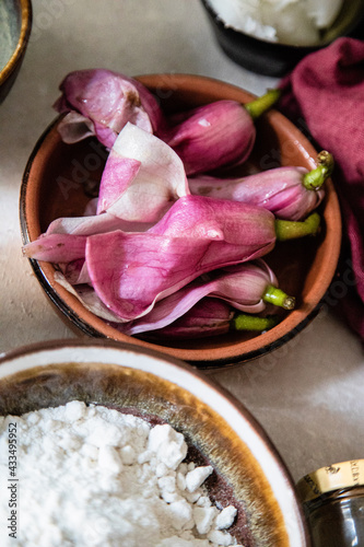 pickled magnolia flower 