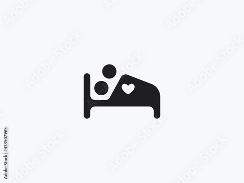 An Abstract Sign of having Sex. Isolated Vector Illustration