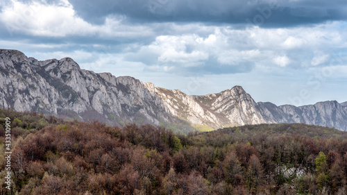 Jagged peaks of Veliki Krs mountain ridge in eastern Serbia, near the city of Bor © Mirko