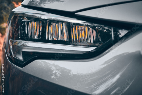 Led headlights of modern car close up. High quality photo © Philipp Berezhnoy