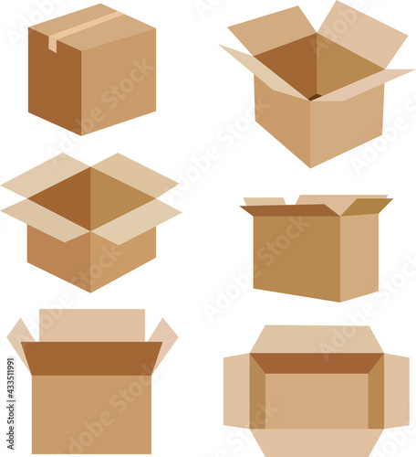 delivery box , icons vector set