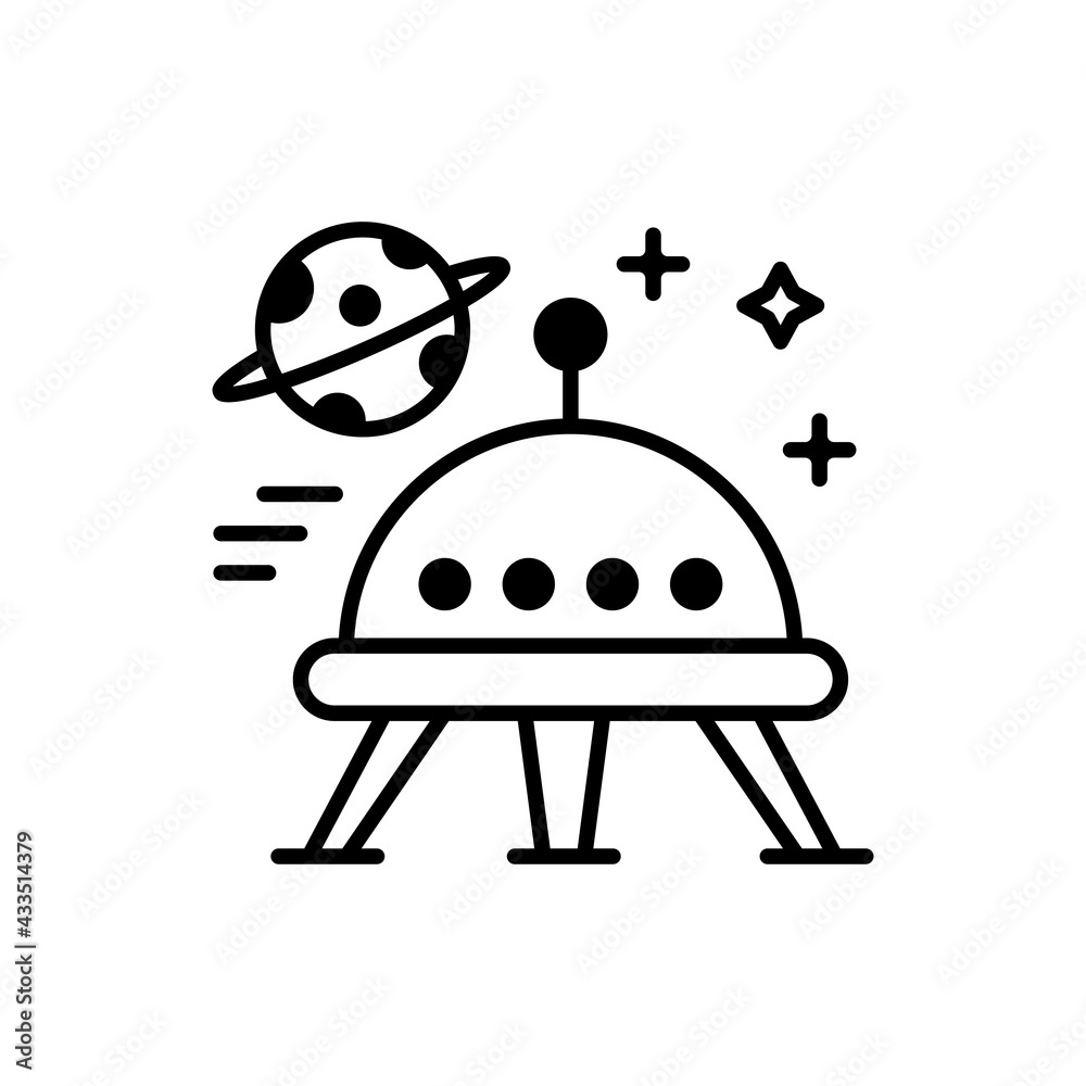 Space Shuttle Vector Outline Icon. EPS 10 FIle Space Shuttle Vector Outline Icon. EPS 10 FIle