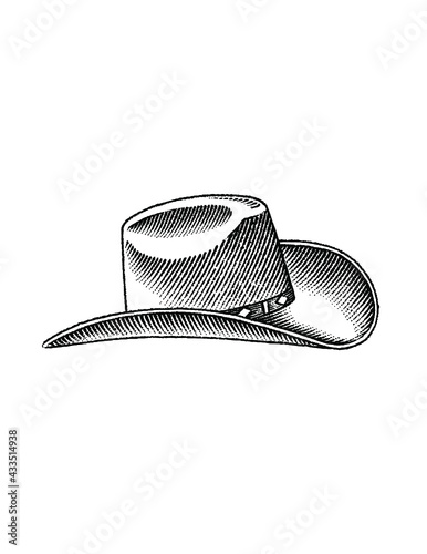 illustration of cowboy hat