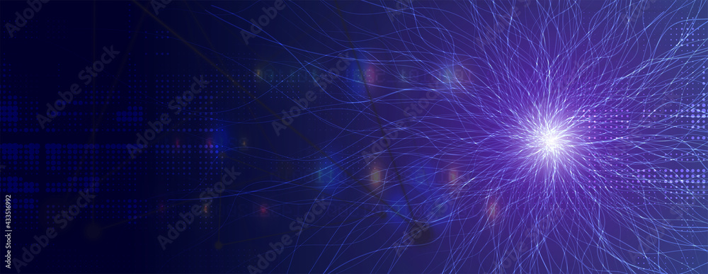 Technology data background, idea of global business solution