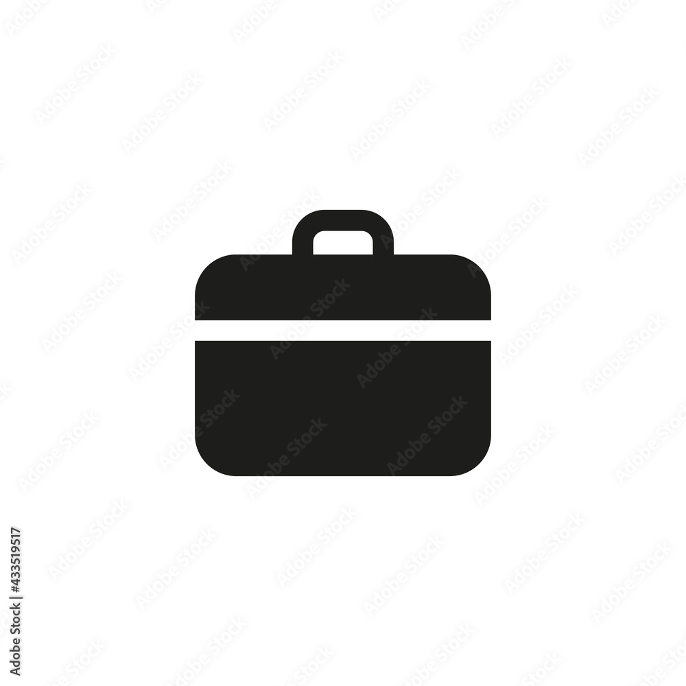 Business briefcase icon isolated on white background. Business briefcase icon isolated on white background.