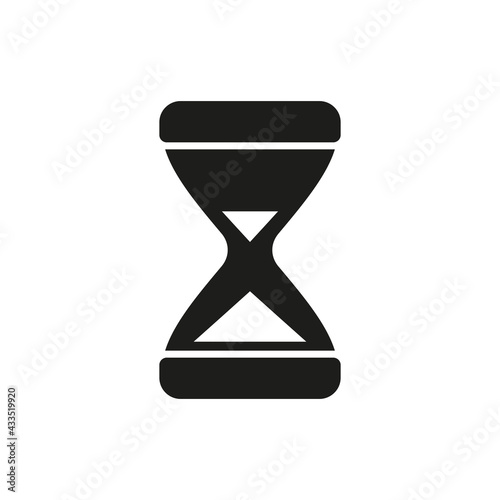 Sandglass icon illustration for time concept.