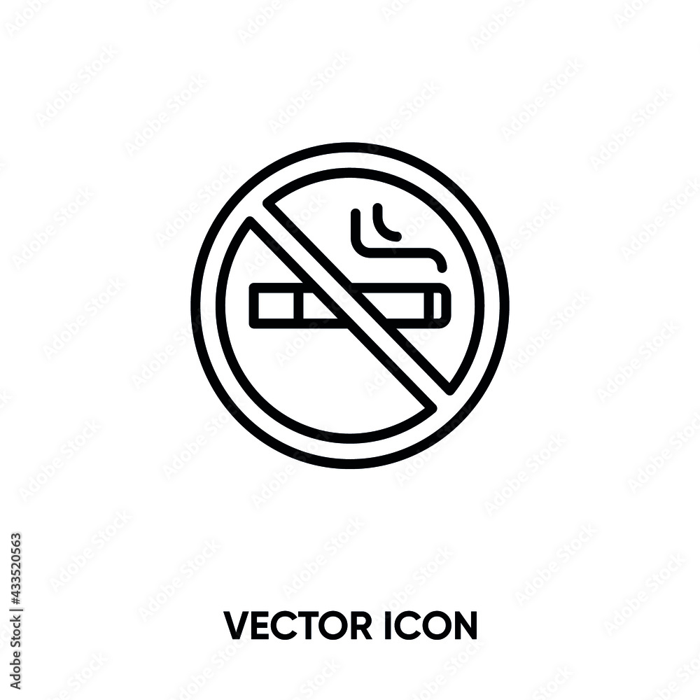 No smoking vector icon.Modern, simple flat vector illustration for website or mobile app.Smoking symbol, logo illustration. Pixel perfect vector graphics No smoking vector icon.Modern, simple flat vector illustration for website or mobile app.Smoking symbol, logo illustration. Pixel perfect vector graphics