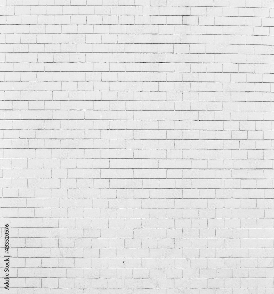 Old Brick wall painted with white paint. Old Brick wall painted with white paint.