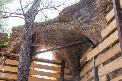 Chios, Greece - May, 2021. The first and oldest leprosarium in Greece, at Chios Ilsand. It's called Leprokomeio or Lovokomeio. photo