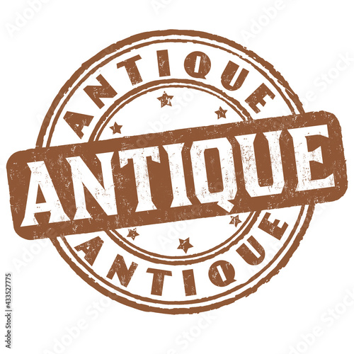 Antique grunge rubber stamp