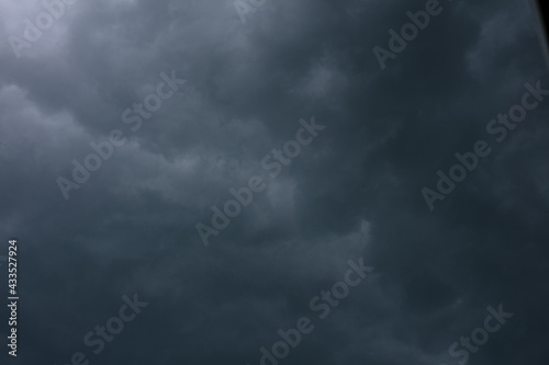 Dramatic clouds in stormy weather