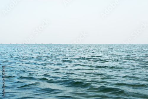 Ripples on the ocean water surface 