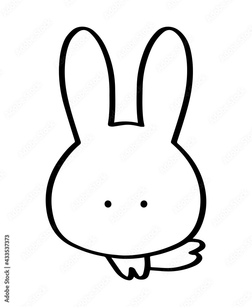 Obraz premium 走るウサギ01