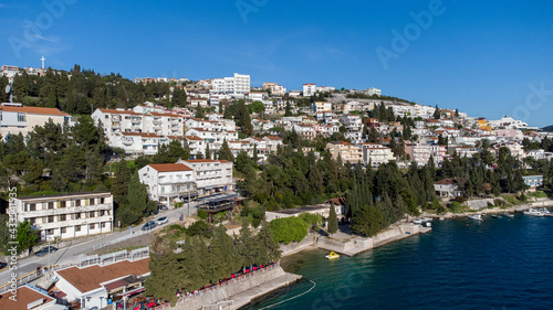 Aerial drone view of city of Neum in Bosnia and Herzegovina. Adriatic sea and coast.  © Ajdin Kamber