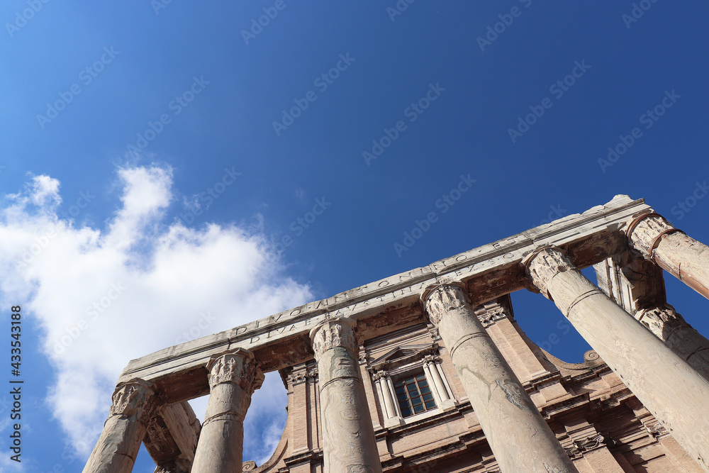european roman rome city ruin photo