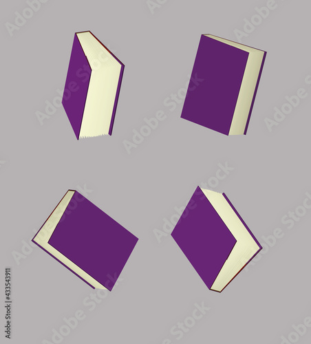 book in violet cover