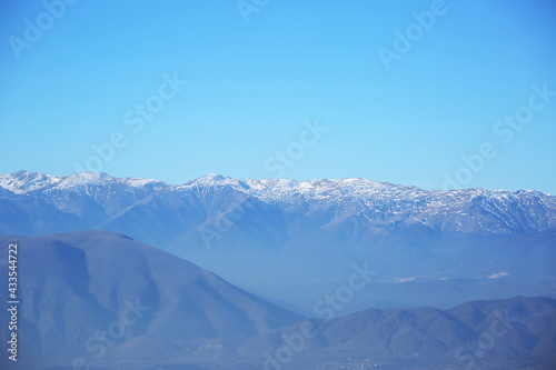 Mountains around Skopje City from Vodno Hill in Macedonia.
