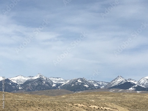 The towering and frigid cold tops of the sawtooth mountains 