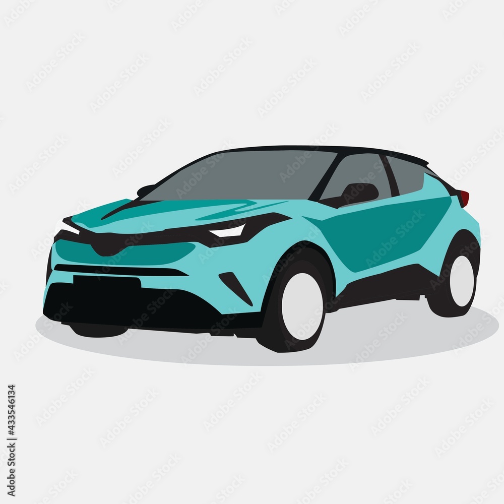car illustration design template, suitable for transportation design purposes
