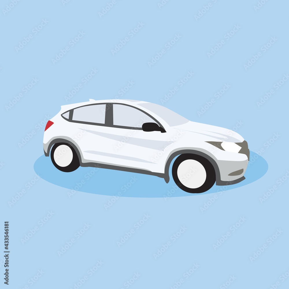 car illustration design template, suitable for transportation design purposes