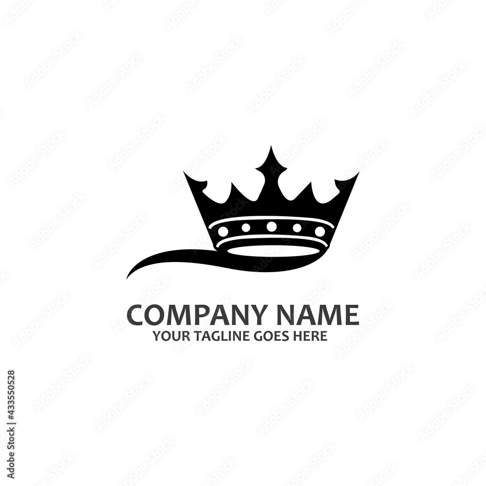 Crown Logo Template vector icon Crown Logo Template vector icon