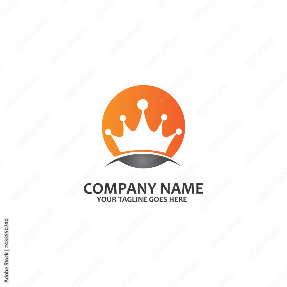 Crown Logo Template vector icon Crown Logo Template vector icon
