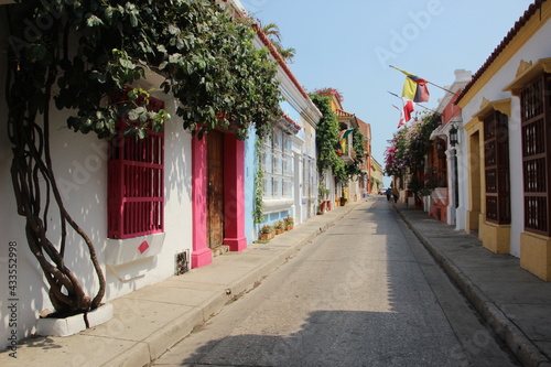 Street scene in Cartagena, Colombia, South America. photo