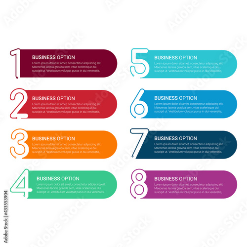 Business data visualization. timeline infographic icons designed for abstract background template. vector banner can be used for workflow layout, diagram,presentation, education or any number option. 