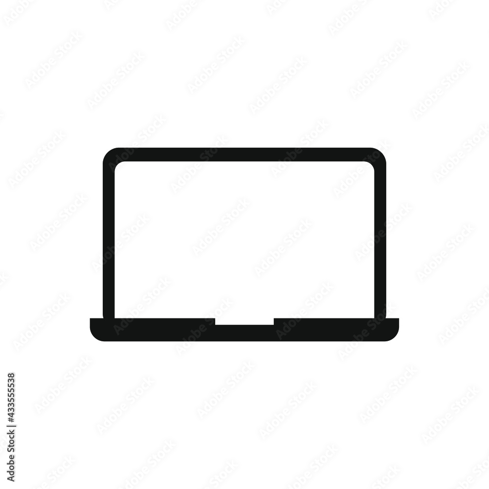 laptop icon on white background