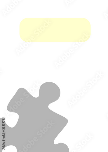 Vertical illustration format A4 - the design of the screen of the phone or tablet for inscriptions and photos