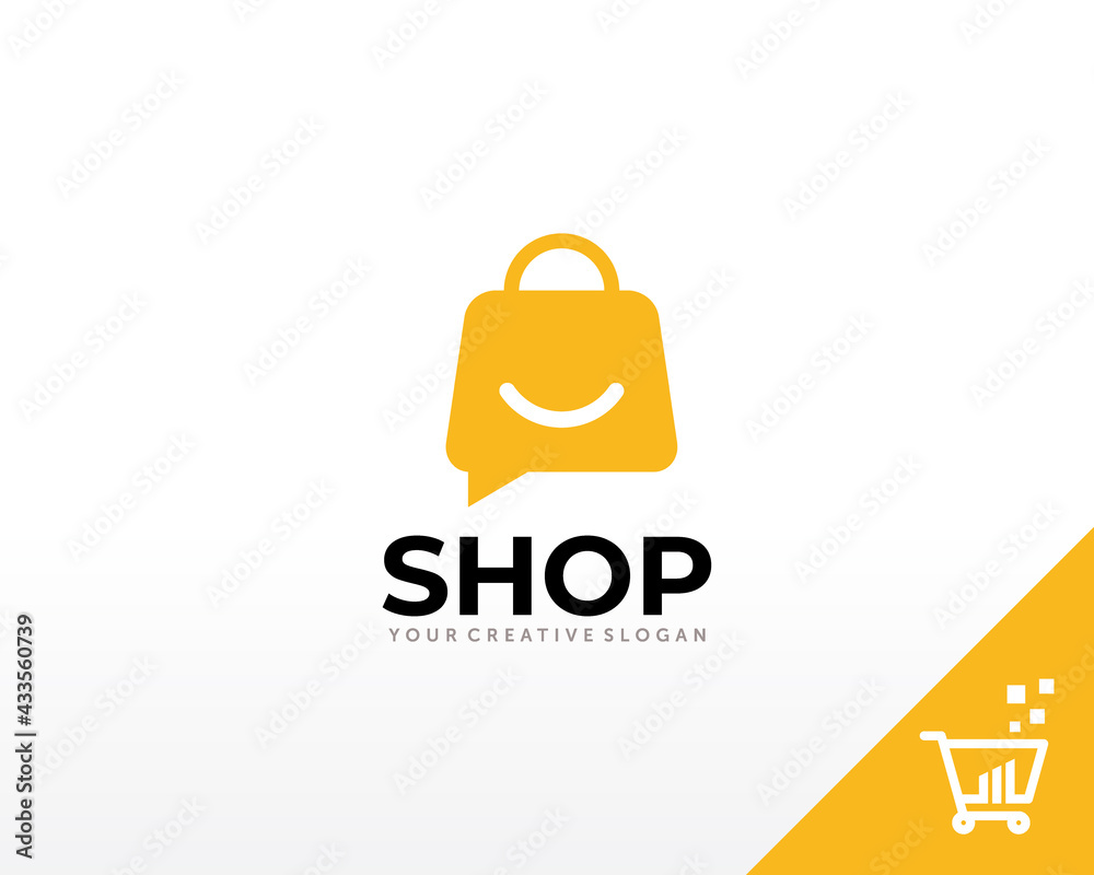 Online Shop Logo. Good Shop Logo Design vector Online Shop Logo. Good Shop Logo Design vector