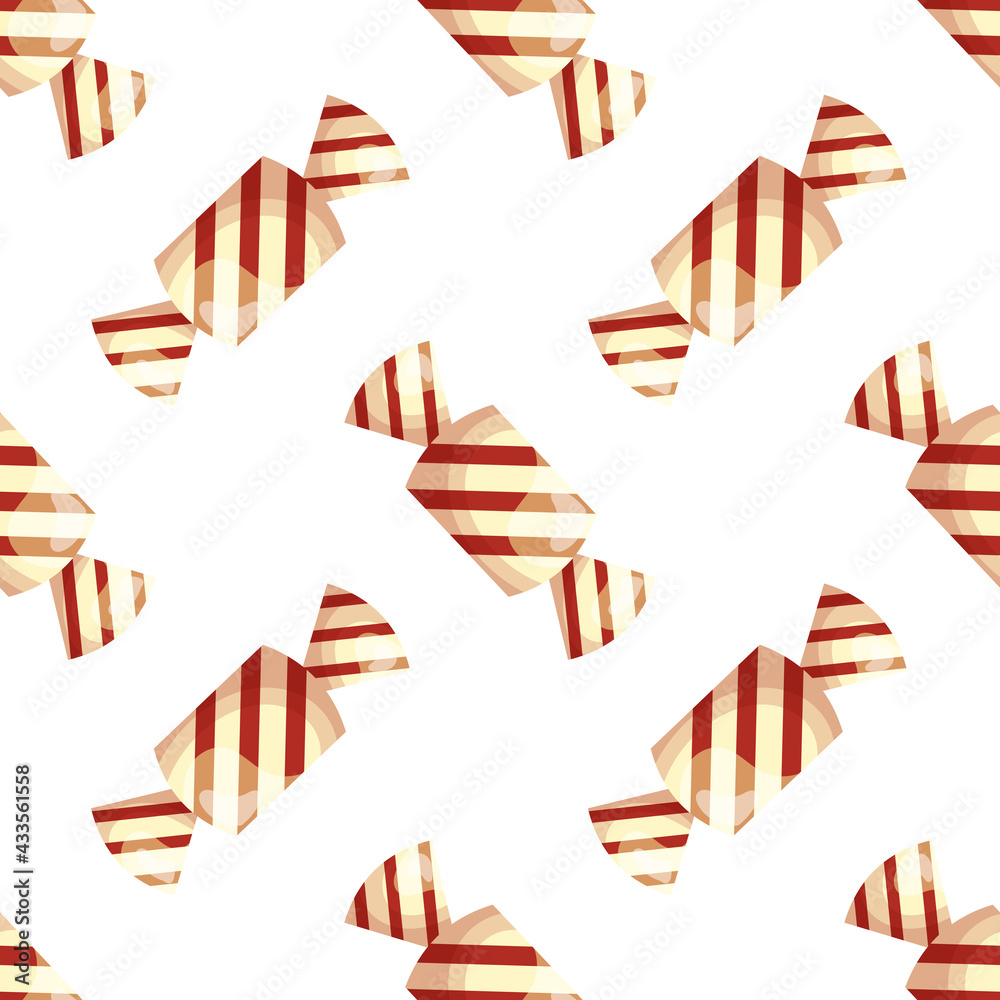 Seamless pattern with flat candies. Seamless pattern with flat candies.