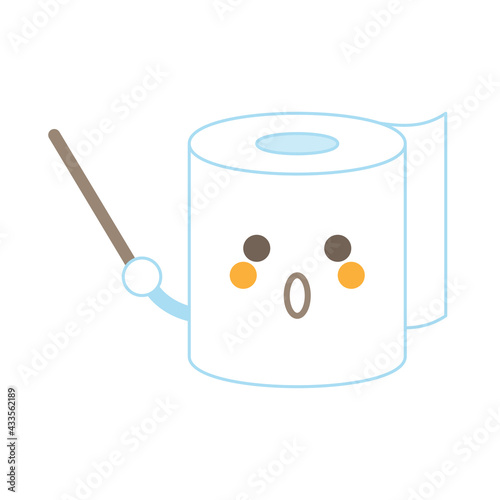 指示棒トイレットペーパー驚く