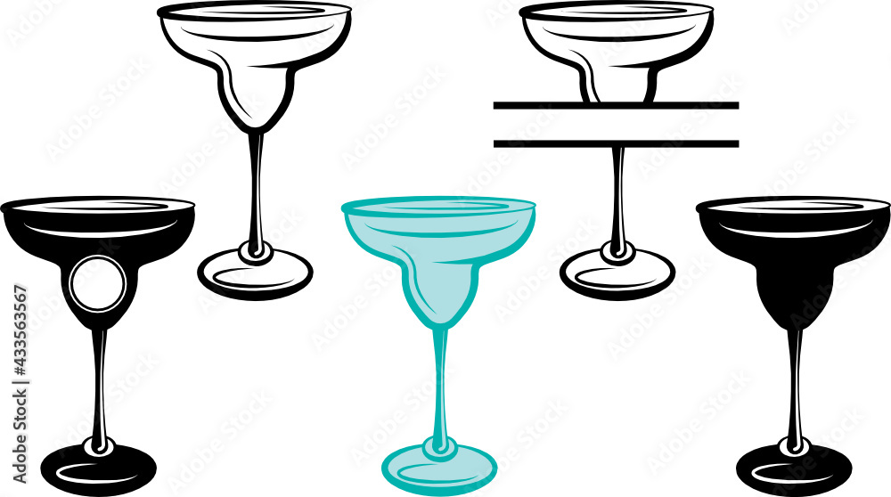 Margarita Glass SVG Cut File Margarita Glass Svg Wine Glass Svg