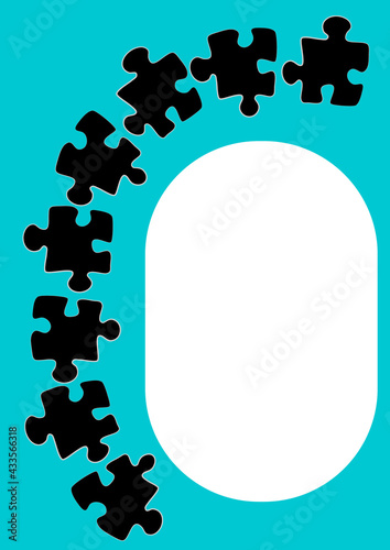 Vertical illustration format A4 - the design of the screen of the phone or tablet for inscriptions and photos