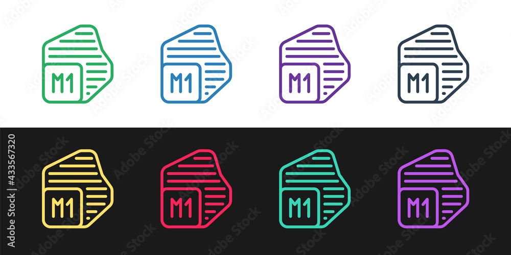 Set line Processor icon isolated on black and white background. CPU, central processing unit, microchip, microcircuit, computer processor, chip. Vector Set line Processor icon isolated on black and white background. CPU, central processing unit, microchip, microcircuit, computer processor, chip. Vector
