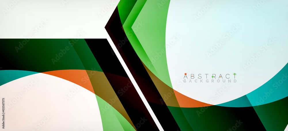 Obraz premium Vector color hexagons geometric abstract background