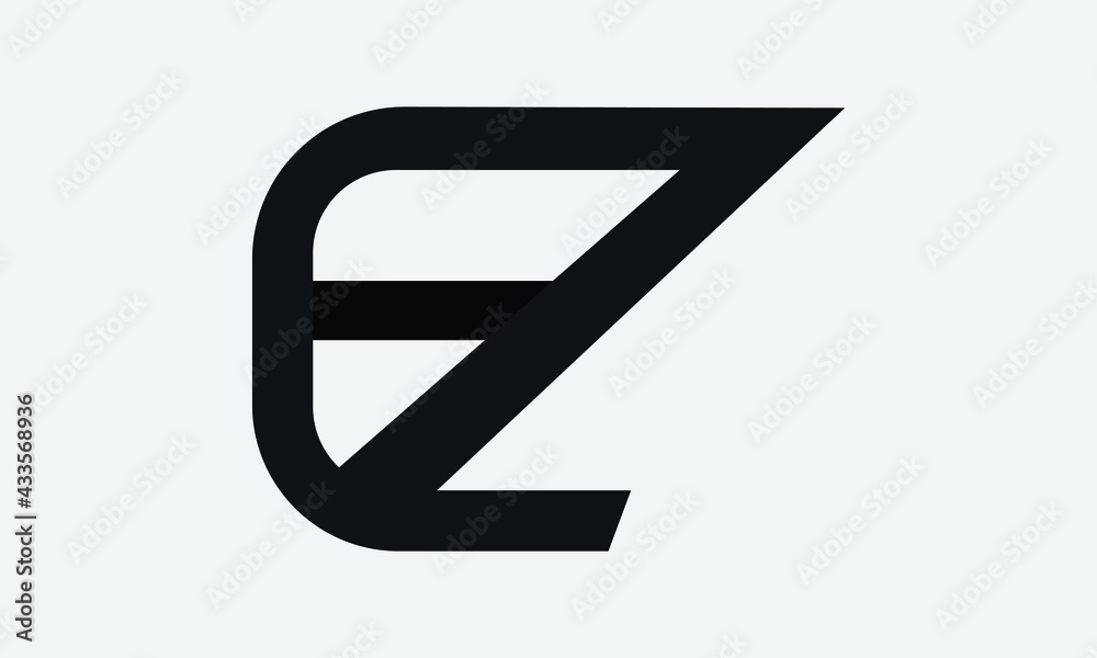 EZ/ZE logo, EZ/ZE letter logo design with black and white color, EZ/ZE Business abstract vector logo monogram template. EZ/ZE logo, EZ/ZE letter logo design with black and white color, EZ/ZE Business abstract vector logo monogram template.