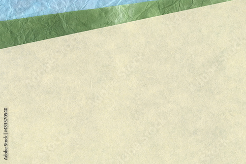 和紙テクスチャー背景(白色) 涼し気な色合いの和紙の背景